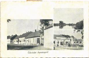 1944 Apostag, utca, üzlet. Deák Béla kiadása