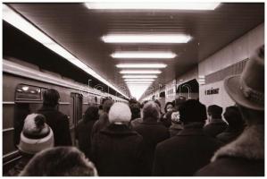cca 1972 Budapesti metró, Magyar Alfréd budapesti fotóművész 23 db vintage NEGATÍV felvétele, 24x36 ...
