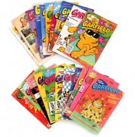 1991-2001 Garfield képregények 22 száma (21.,22., 24., 25., 27., 35., 36., 37., 38., 40., 41., 42., 44., 45., 46.,47.,48., 72., 141., 142., valamint két borító nélküli szám.)
