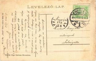 1914 Komárom, Komárnó; tiszti kaszinó. W.L. Bp. 1912-15. Pollak Olga kiadása / officers' casino