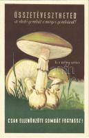Összetévesztheted az ehető gombát a mérges gombával! Csak ellenőrzött gombát fogyassz! / Hungarian edible mushrooms propaganda advertisement