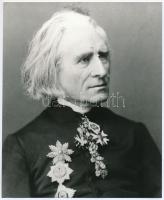 Liszt Ferenc zeneszerzőről készült felvételek, 2 db modern előhívás, 21,6x15,8 cm és19,5x15,8 cm