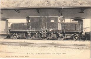J.J. 6354. Elektrische Lokomotive vom Simplon-Tunnel / electric railway, train, locomotive