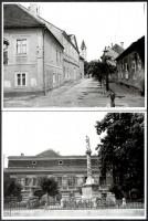 cca 1968 Kőszeg, Kiss Péter felvételei a városról, 5 db feliratozott vintage fotó, 24x18 cm