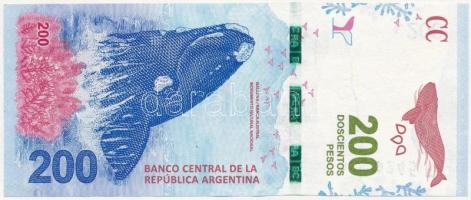 Argentína 2016-2018. 200P T:I
Argentina 2016-2018. 200 Pesos C:UNC
Krause P#364