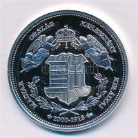 DN "Magyarország Keresztény Királyai / II. Lipót 1790-1792" Ag emlékérem (20g/0.333/38,36m...