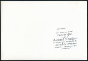 cca 1979 Gotthard Schneider: Durst, pecséttel jelzett vintage fotóművészeti alkotás, 16x23,2 cm