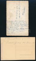 1942 Balatonfüred, a polgári iskola leánytanulói, hátoldalon nevesítve az elfoglalt helyek alapján; ...
