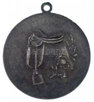 ~1920-1930. Lovaspóló ezüstözött Br díjérem (28mm) T:2 patina