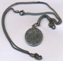1896. 1K Ag "Millennium" füllel, fém nyakláncon T:2- Adamo K5.2
