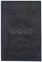 ~1900. "Pesterzsébeti Magyar Királyi Állami Kossuth Lajos Reálgimnázium - Az önképzőkör nagydíja" peremen jelzett Ag emlékérem (45,18g/0.987/60x40mm) T:2 patina