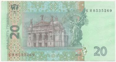 Ukrajna 2005. 20Hr T:III
Ukraine 2005. 20 Hryven C:F
Krause P#120