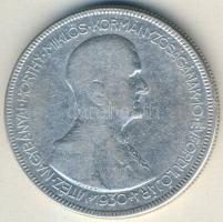 1930. 5P Ag "Horthy jobbra" T:3