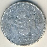 1930. 5P Ag "Horthy jobbra" T:3