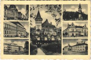 Beregszász, Beregovo, Berehove; mozaiklap / multi-view postcard (EB)