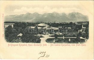 Tátra, Vysoké Tatry; a Központi Kárpátok Husz díszkertje felől / the Central Carpathians from Husz