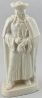 Juhász szobor, kerámia, fehér mázas, Harmat F jelzéssel, talapzatán lepattanásokkal, hátoldalán sérüléssel, m: 38,5 cm