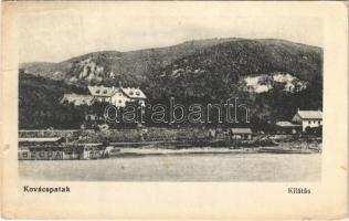 1916 Kovácspatak, Kovacov; Dunai uszoda / swimming pool on river Danube (EK) + "KOVÁCSPATAK POSTAI ÜGYN."