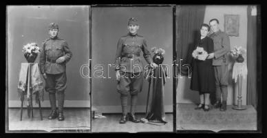 cca 1944 és cca 1948 között készült műtermi felvételek katonákról, Mosonyi Antalné kiskunfélegyházi ...