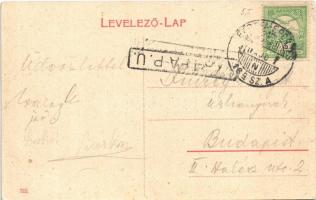 Zboró, Zborov; Rákóczy féle vártemplom. W.L. (?) 722. / castle church (EK) + "BÁRTFA P.U."