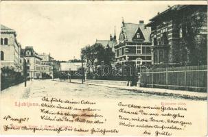 ~1899 (Vorläufer) Ljubljana, Laibach; Erjavceve ulice / street