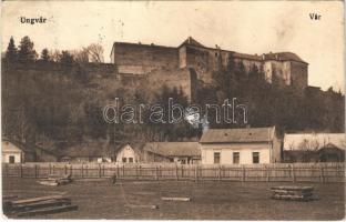 1917 Ungvár, Uzshorod, Uzhhorod, Uzhorod; vár. Vasúti levelezőlapárusítás 2453. / castle (felületi sérülés / surface damage)