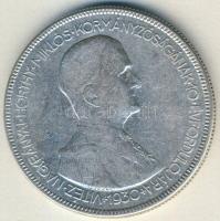 1930. 5P Ag "Horthy jobbra" T:3