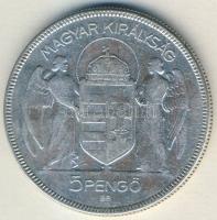 1930. 5P Ag "Horthy jobbra" T:3