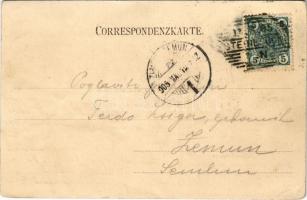 1905 Zidani Most, Steinbrück; Schloss Scheuern, Bahnhof, Viadukt / castle, railway station, train, b...