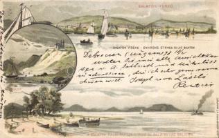 1898 Balatonfüred litho