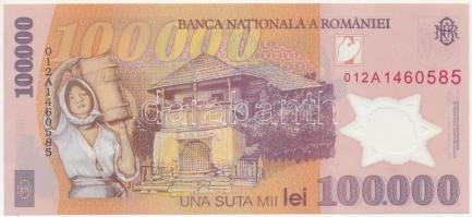 Románia 2001. 100.000L T:I Romania 2001. 100.000 Lei C:UNC Krause#114