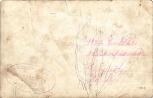 Zalaszentgrót, cséplőgép mezőgazdasági munkásokkal. Szentesi Árpád fényképész, photo  (fa)