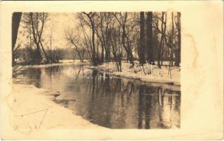 1935 Sárvár, Rába folyó télen. photo (fl)