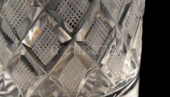 6 db kristály vizes pohár, eredeti dobozában. Hibátlan. 15 cm