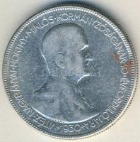 1930. 5P Ag "Horthy" T:3 kis ph.