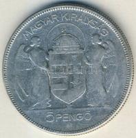 1930. 5P Ag "Horthy" T:3 kis ph