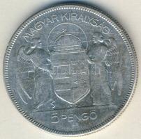 1930. 5P Ag "Horthy" T:3 k. ph