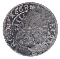 Német Államok / Szilézia-Liegnitz-Brieg 1668. 1kr Ag "Krisztián" (0,64g) T:2-
German Stat...