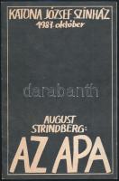 1987 August Strindberg: Az apa, Katona József Színház prospektus