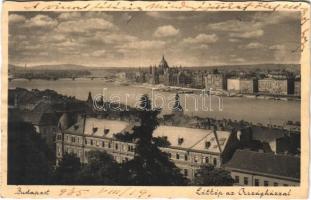 1935 Budapest I. Látkép az Országházzal (EK)