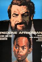 Bud Spencer - Piedone Afrikában, filmplakát. 40x80 cm Hajtva, szélein sérüléssel
