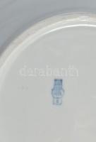 Zsolnay porcelán 6 db mélytányér, fehér mázas, jelzett, hibátlan, d: 24 cm
