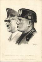 Hitler and Moussolini