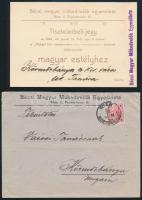 1899 Bécsi magyar műkedvelők egyesületének meghívója borítékkal
