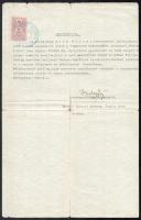 1939-1940 Beregszász, A város elöljárósága által kiállított községi bizonyítvány + Református Egyház...