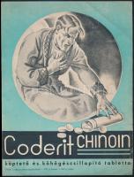 3 db reklámos kisplakát (Chinoin Coderit, Birobin), gyűrődésekkel, egyiken szakadással, 28×21 cm