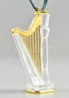 Svarowski kristály hárfa. Eredeti dobozában 6 cm