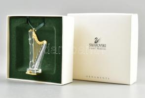 Svarowski kristály hárfa. Eredeti dobozában 6 cm