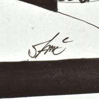 Szász jelzéssel: Női arc. Vegyes technika, karton. 43x24 cm