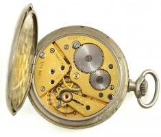 Omega zsabóra. Cél tokkal, hibátlan számlappal, jelzett szerkezettel. Működő, jó állapotban  d:48 mm